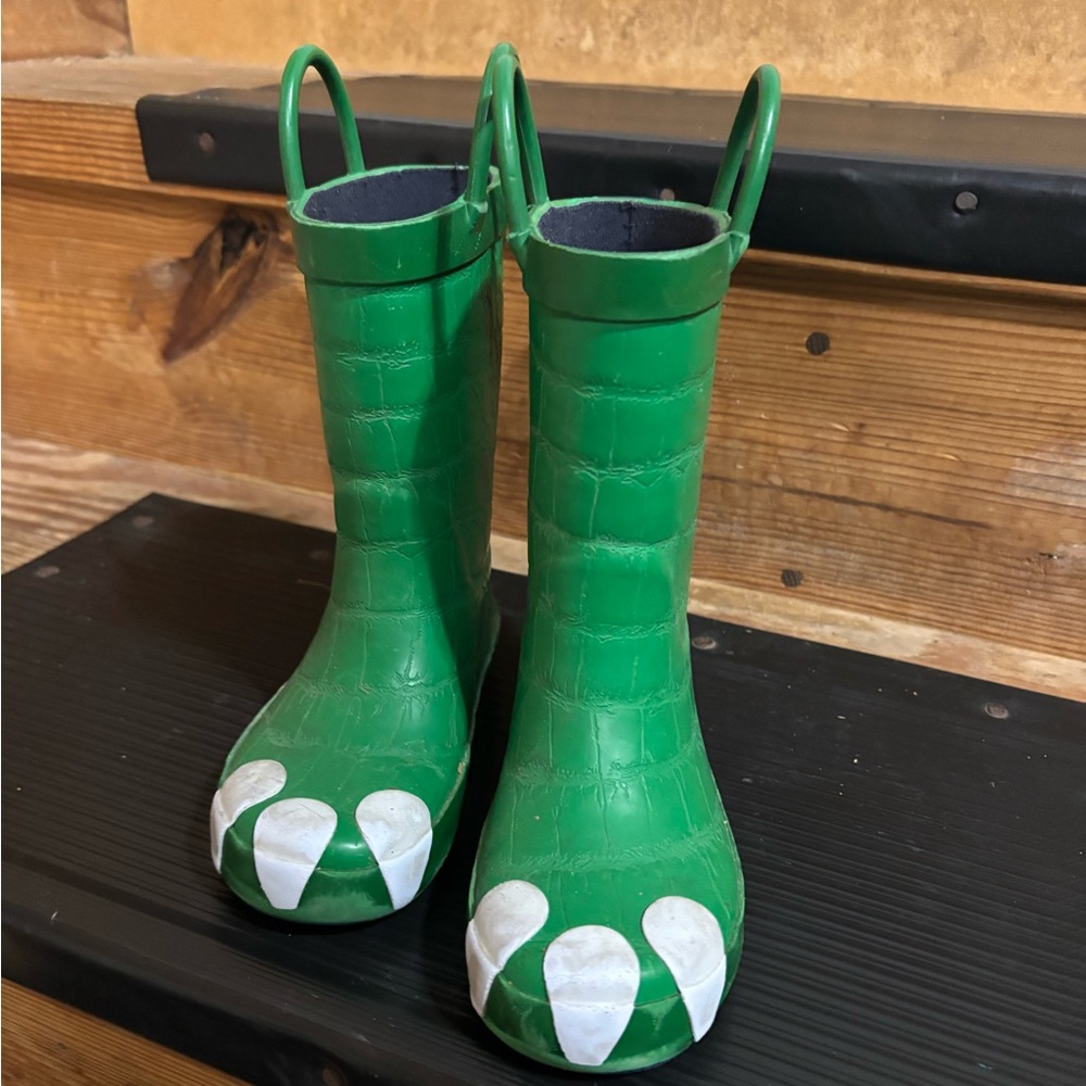 Target Green Crocodile Kids (Toddler)  Rain Boots